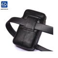 men high quality Sannovo fashion new simple leather belt bag